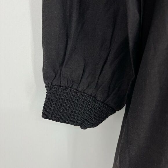 Brochu Walker Amaia Dress Size XS Womens Gray Shift Popover Smocked Pockets - Picture 4 of 10